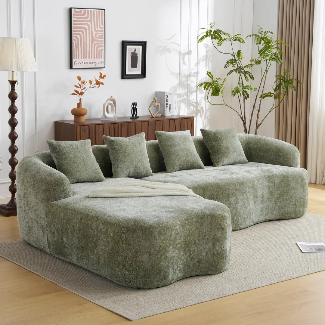 4 Seater Compression Couch Chenille