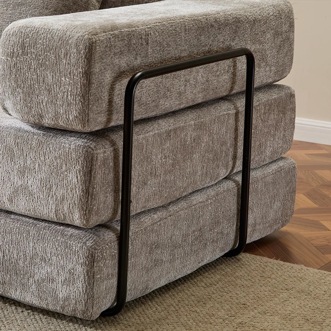 77" Sleeper Sofa Bed Chenille