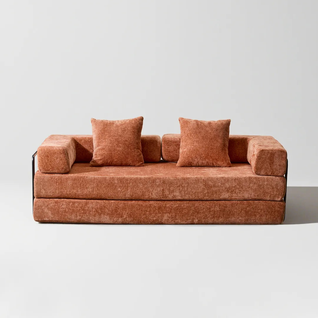 77" Sleeper Sofa Bed Chenille