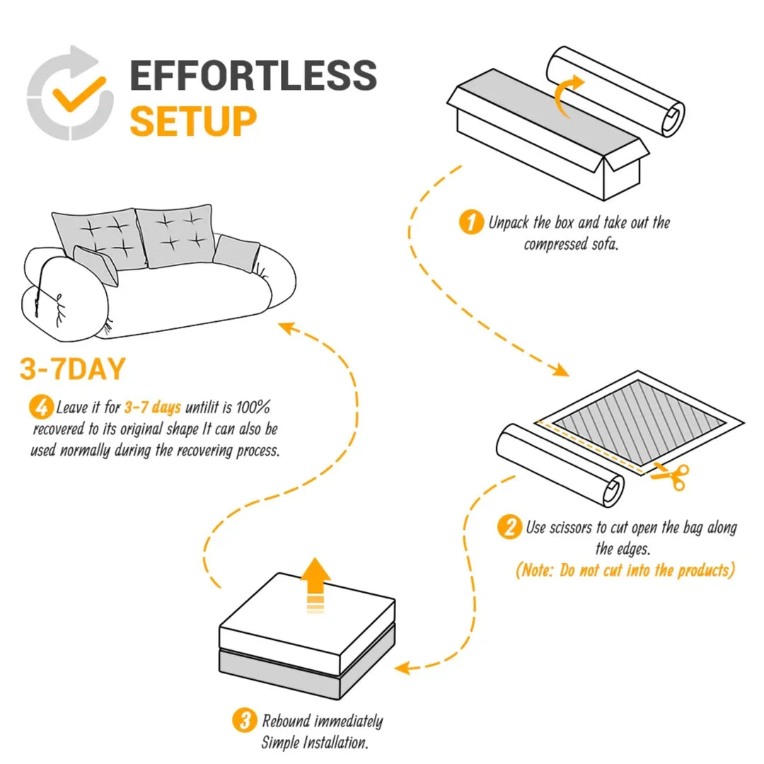 78.7" Folding Sleeper Sofa Bed fleece Fabric