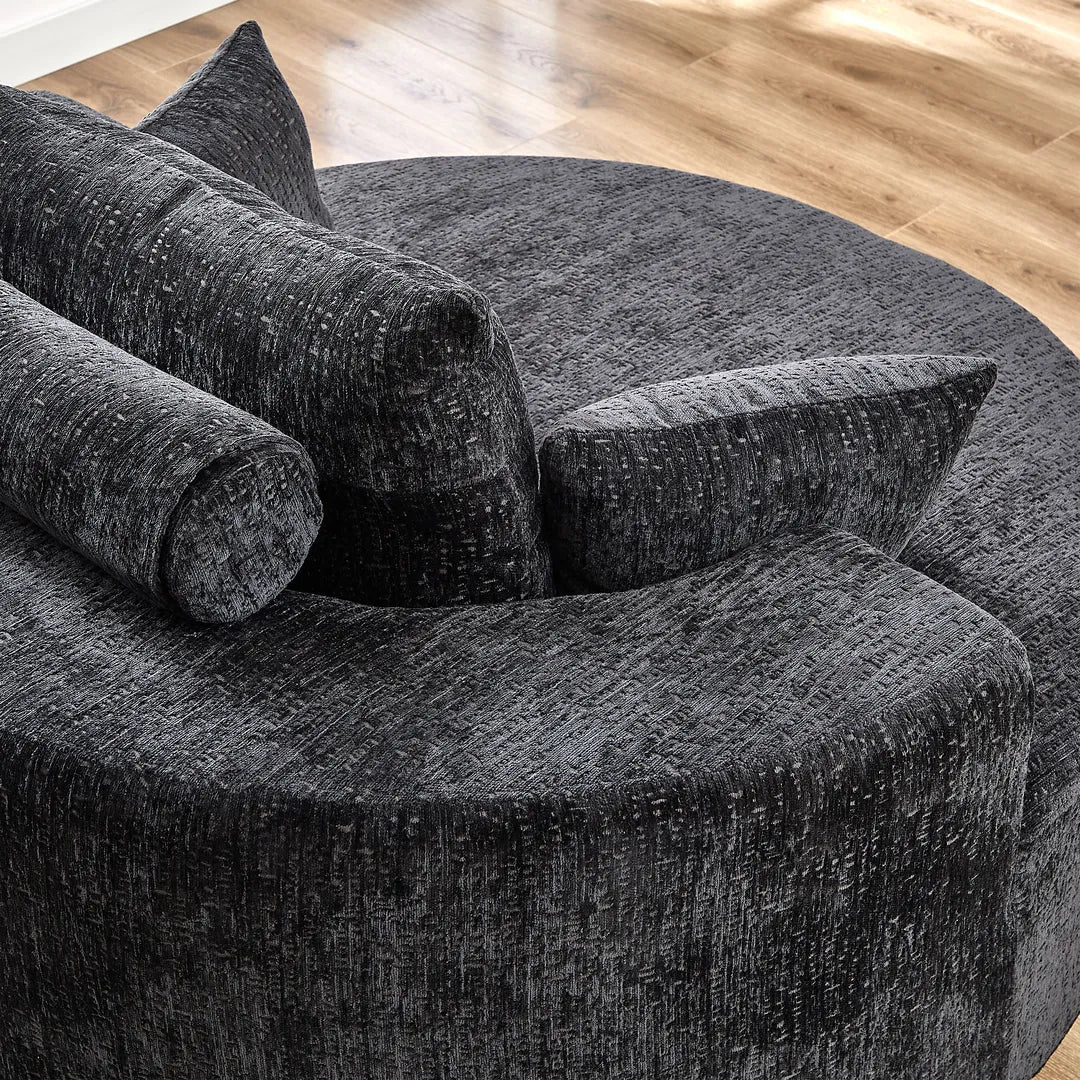 55" Oversized Round Chair Single Sofa