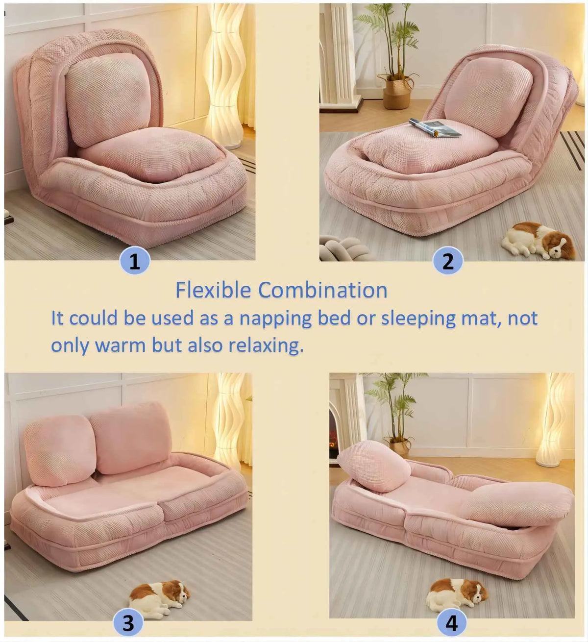 Foldable Human Dog Bed