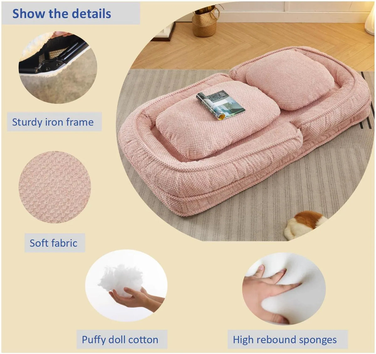 Foldable Human Dog Bed