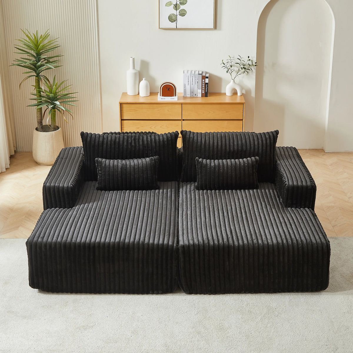 87" Boneless Sofa, Sleeper Couch
