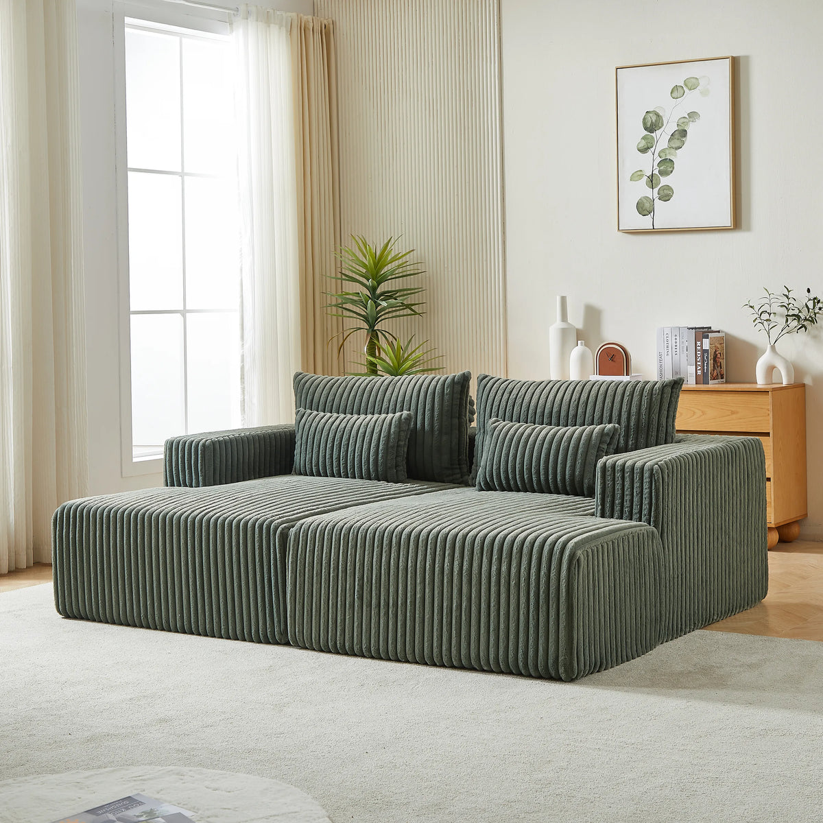 87" Boneless Sofa, Sleeper Couch