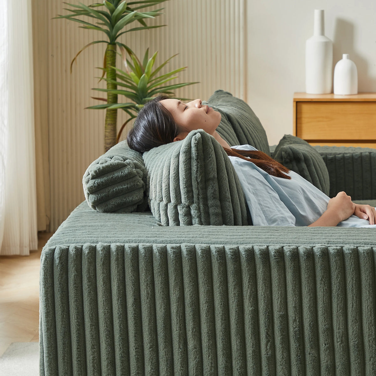 87" Boneless Sofa, Sleeper Couch