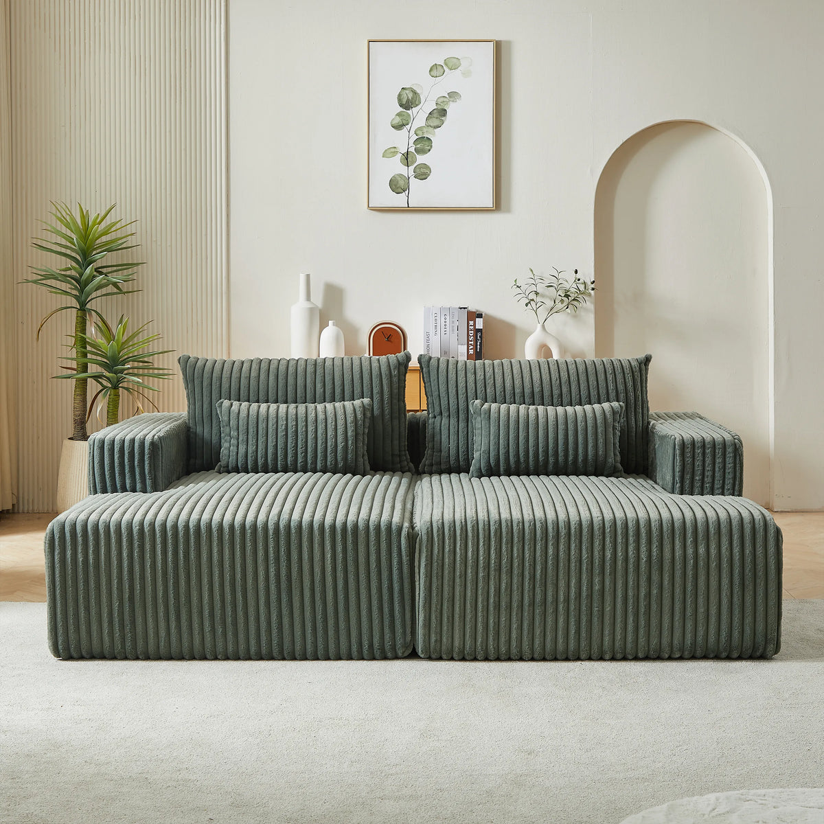 87" Boneless Sofa, Sleeper Couch