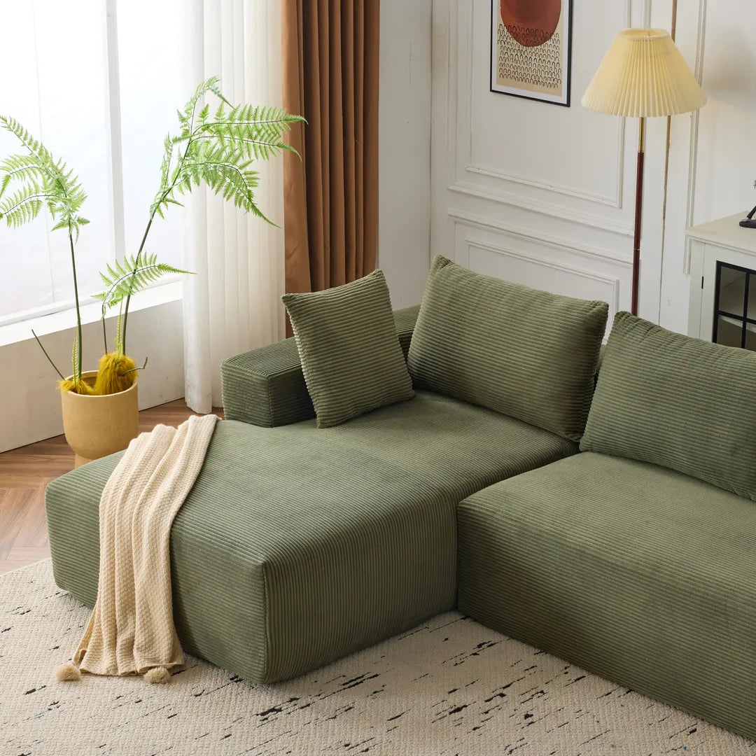 108" Large Cloud Modular Sofa with Deep Seat